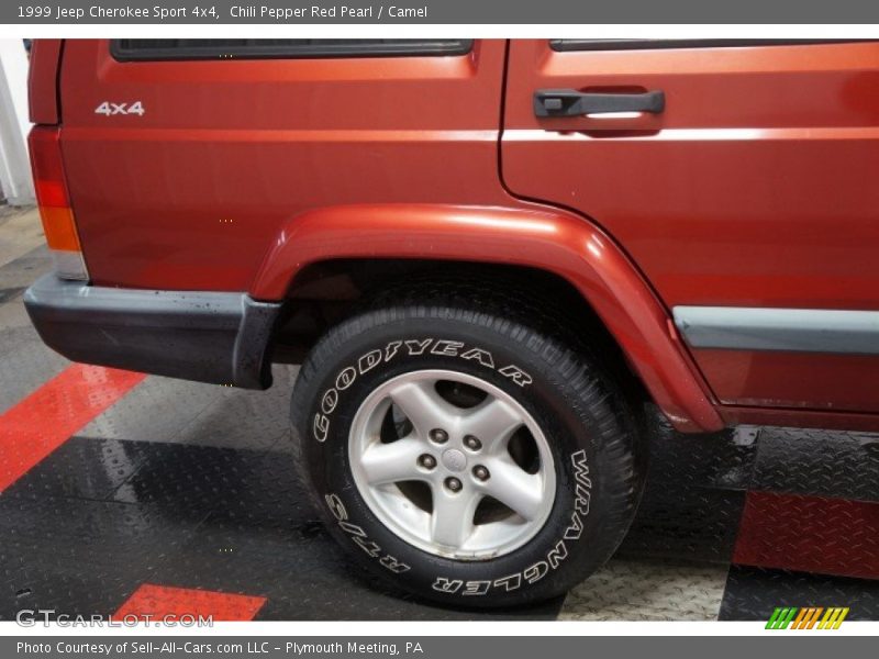 Chili Pepper Red Pearl / Camel 1999 Jeep Cherokee Sport 4x4