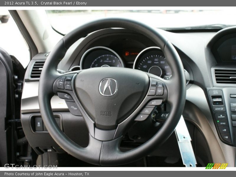 Crystal Black Pearl / Ebony 2012 Acura TL 3.5