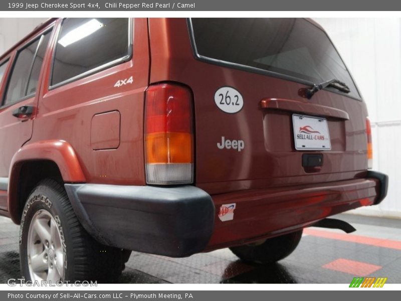 Chili Pepper Red Pearl / Camel 1999 Jeep Cherokee Sport 4x4