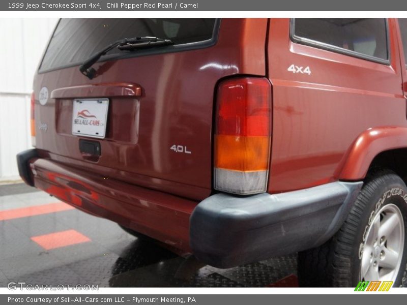 Chili Pepper Red Pearl / Camel 1999 Jeep Cherokee Sport 4x4