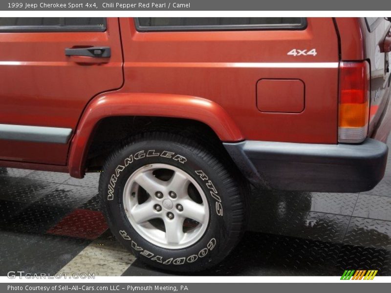 Chili Pepper Red Pearl / Camel 1999 Jeep Cherokee Sport 4x4