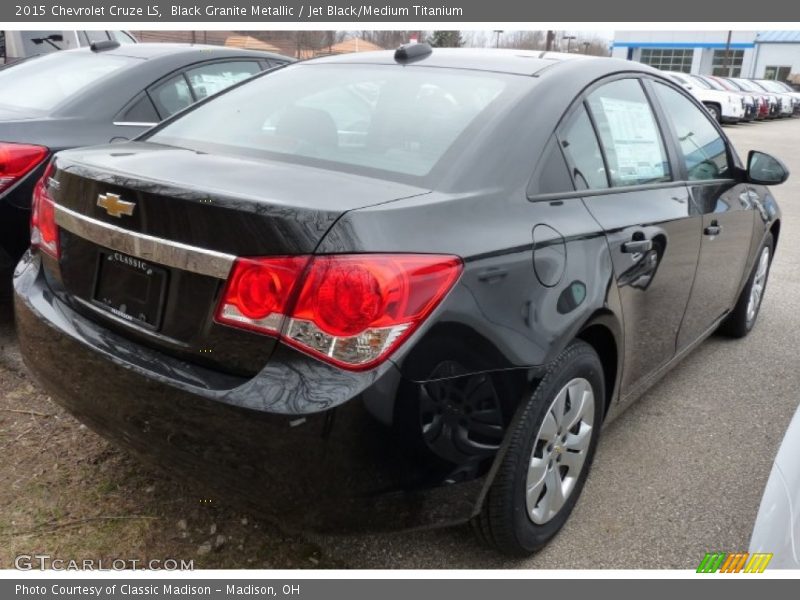 Black Granite Metallic / Jet Black/Medium Titanium 2015 Chevrolet Cruze LS
