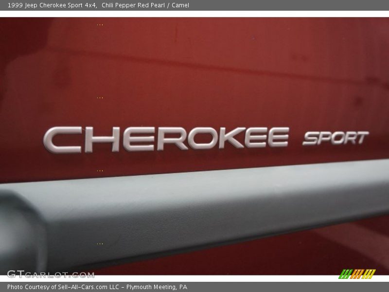 Chili Pepper Red Pearl / Camel 1999 Jeep Cherokee Sport 4x4