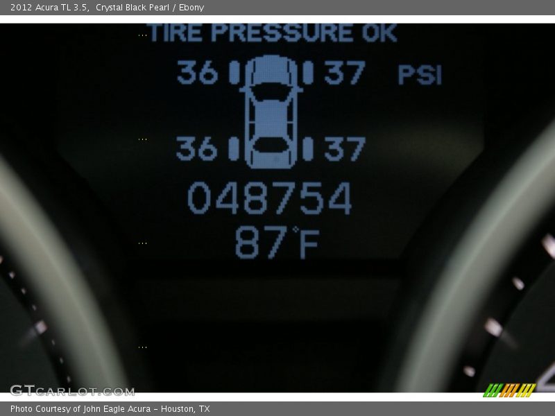 Crystal Black Pearl / Ebony 2012 Acura TL 3.5