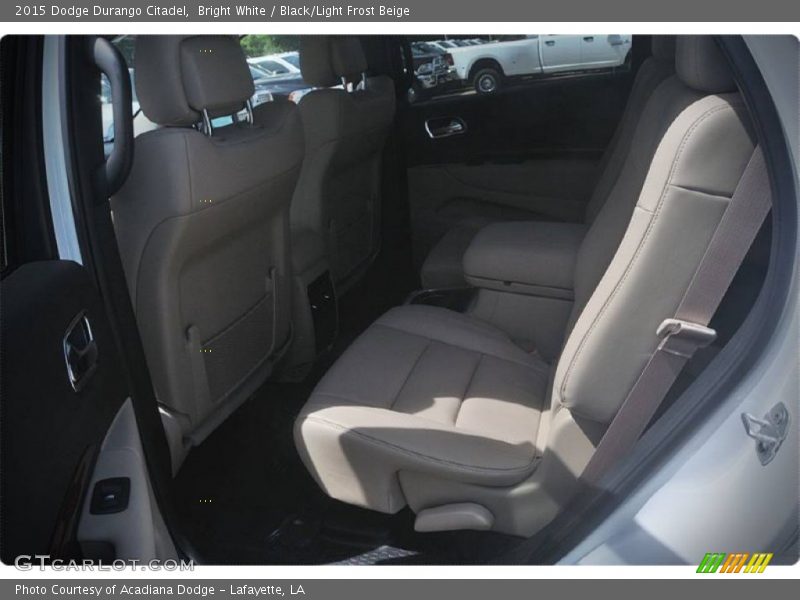 Bright White / Black/Light Frost Beige 2015 Dodge Durango Citadel