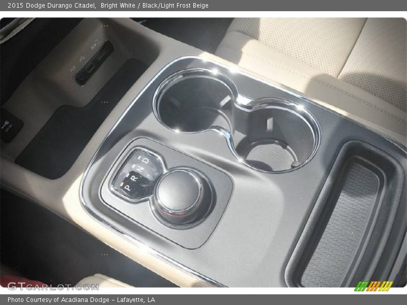 Bright White / Black/Light Frost Beige 2015 Dodge Durango Citadel