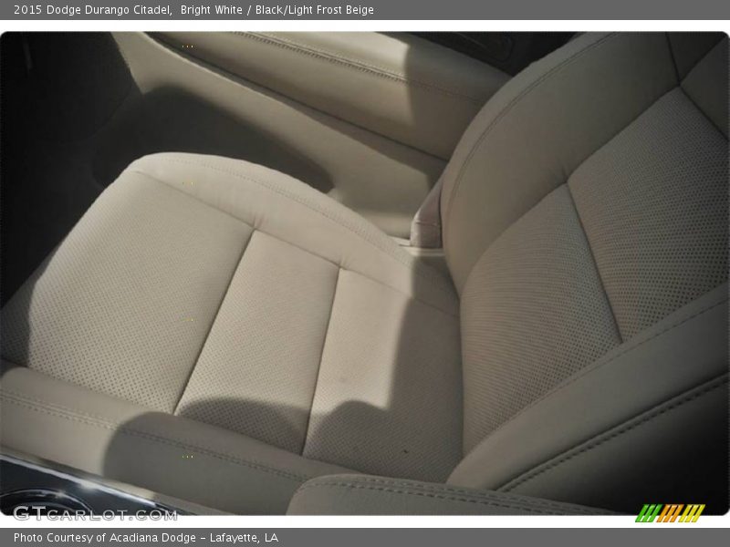 Bright White / Black/Light Frost Beige 2015 Dodge Durango Citadel