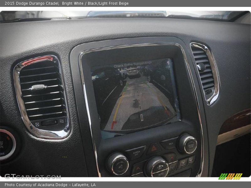 Bright White / Black/Light Frost Beige 2015 Dodge Durango Citadel