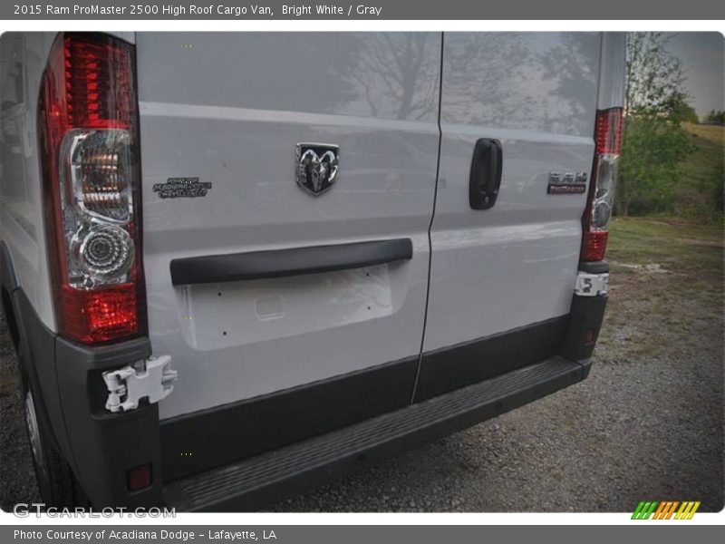 Bright White / Gray 2015 Ram ProMaster 2500 High Roof Cargo Van