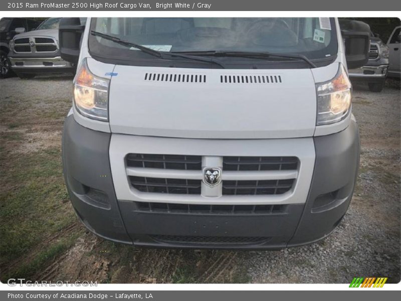 Bright White / Gray 2015 Ram ProMaster 2500 High Roof Cargo Van