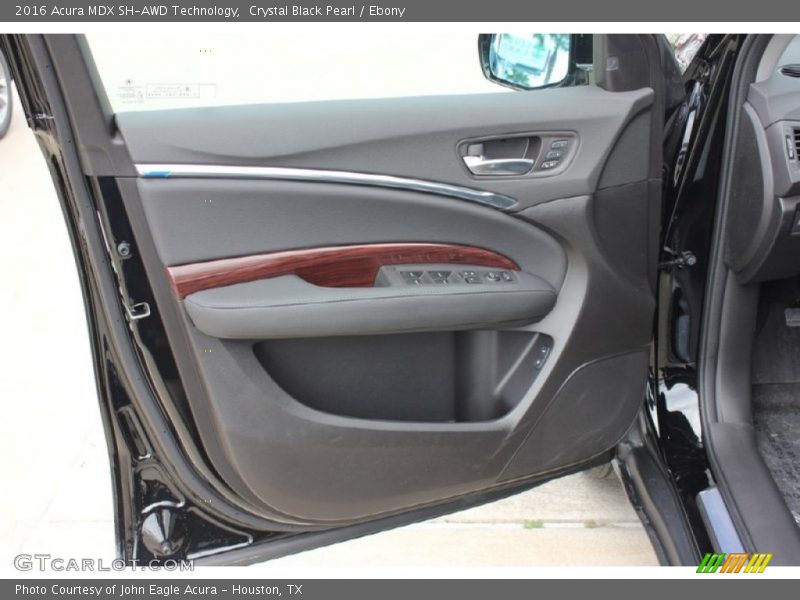 Crystal Black Pearl / Ebony 2016 Acura MDX SH-AWD Technology