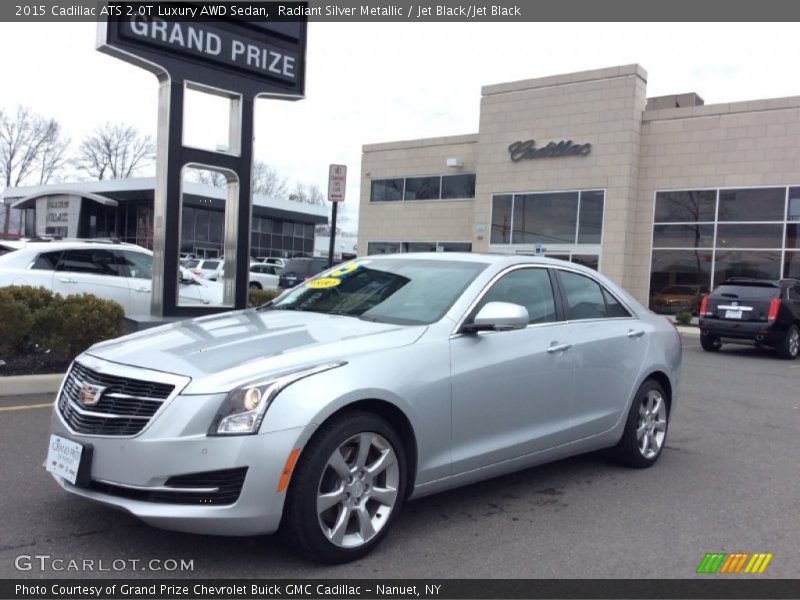 Radiant Silver Metallic / Jet Black/Jet Black 2015 Cadillac ATS 2.0T Luxury AWD Sedan
