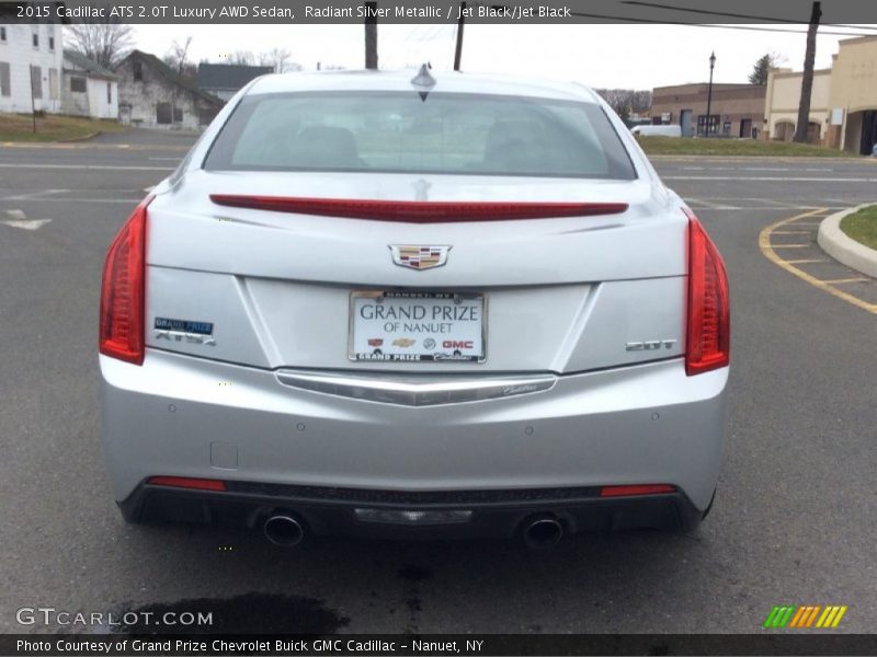 Radiant Silver Metallic / Jet Black/Jet Black 2015 Cadillac ATS 2.0T Luxury AWD Sedan