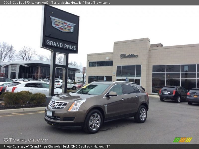Terra Mocha Metallic / Shale/Brownstone 2015 Cadillac SRX Luxury AWD