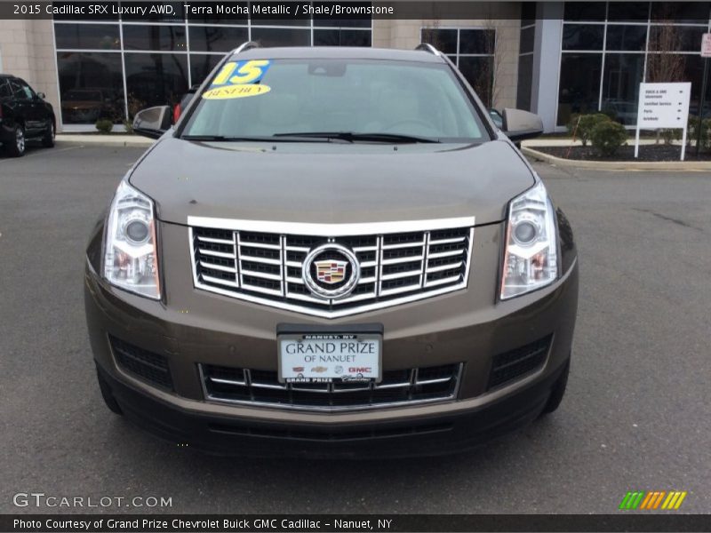 Terra Mocha Metallic / Shale/Brownstone 2015 Cadillac SRX Luxury AWD