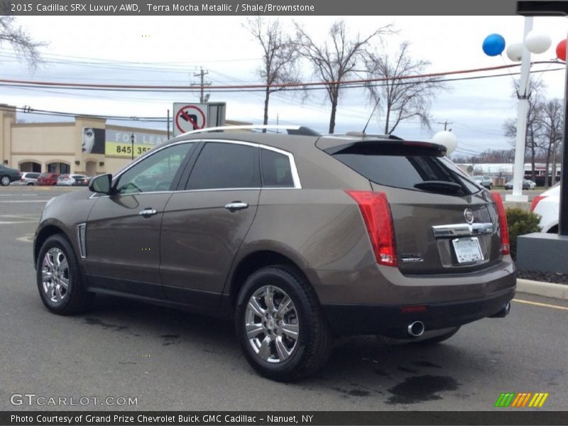 Terra Mocha Metallic / Shale/Brownstone 2015 Cadillac SRX Luxury AWD