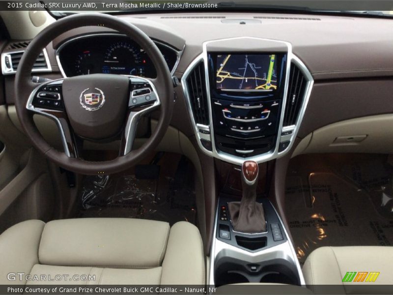 Terra Mocha Metallic / Shale/Brownstone 2015 Cadillac SRX Luxury AWD