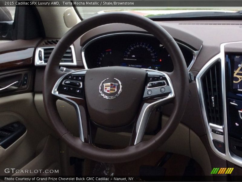 Terra Mocha Metallic / Shale/Brownstone 2015 Cadillac SRX Luxury AWD