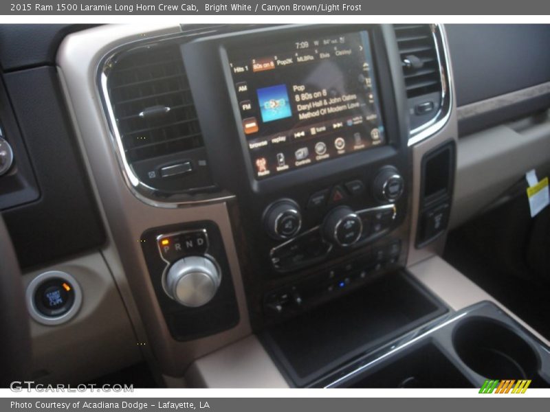 Bright White / Canyon Brown/Light Frost 2015 Ram 1500 Laramie Long Horn Crew Cab