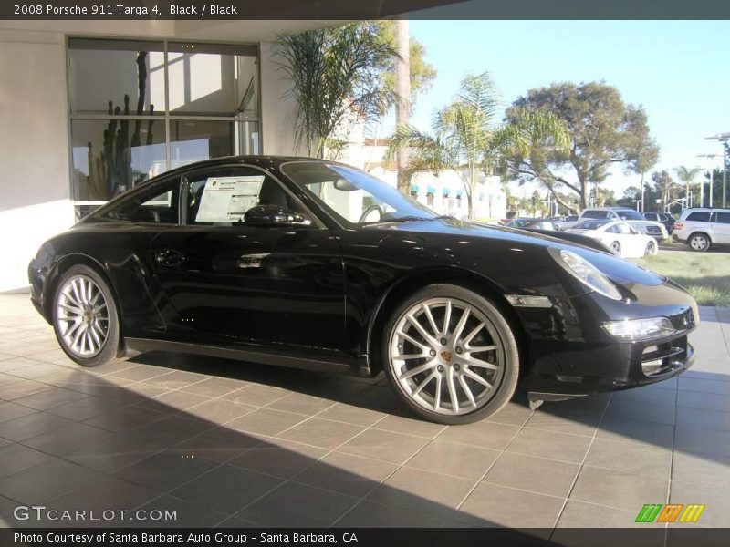 Black / Black 2008 Porsche 911 Targa 4
