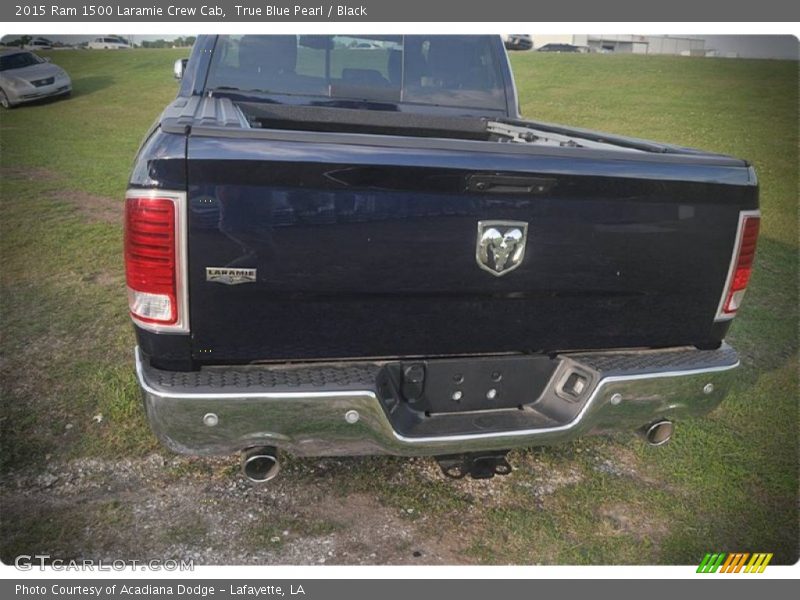 True Blue Pearl / Black 2015 Ram 1500 Laramie Crew Cab