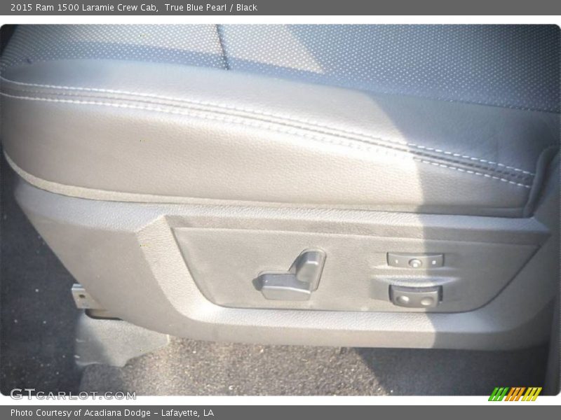 True Blue Pearl / Black 2015 Ram 1500 Laramie Crew Cab