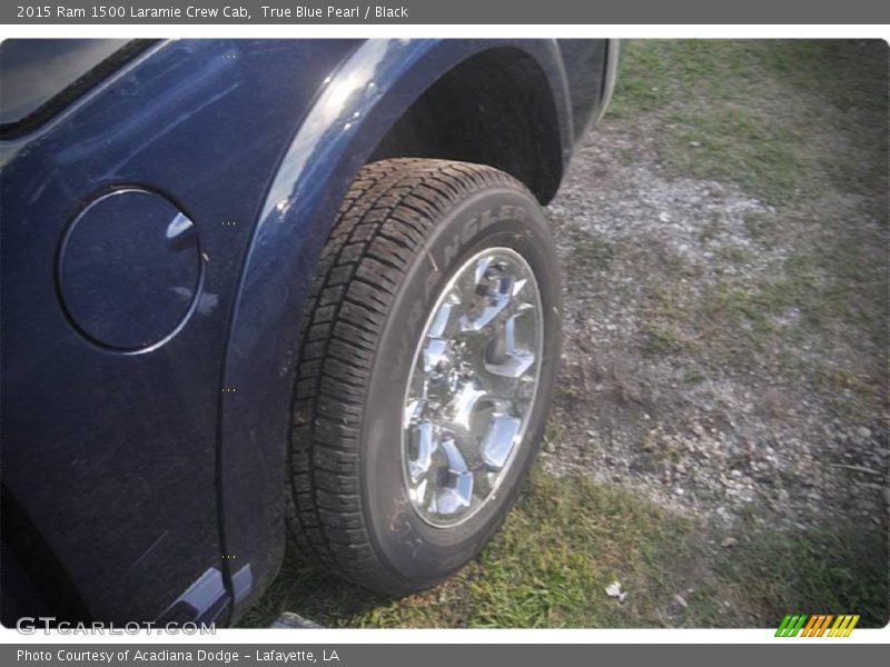 True Blue Pearl / Black 2015 Ram 1500 Laramie Crew Cab