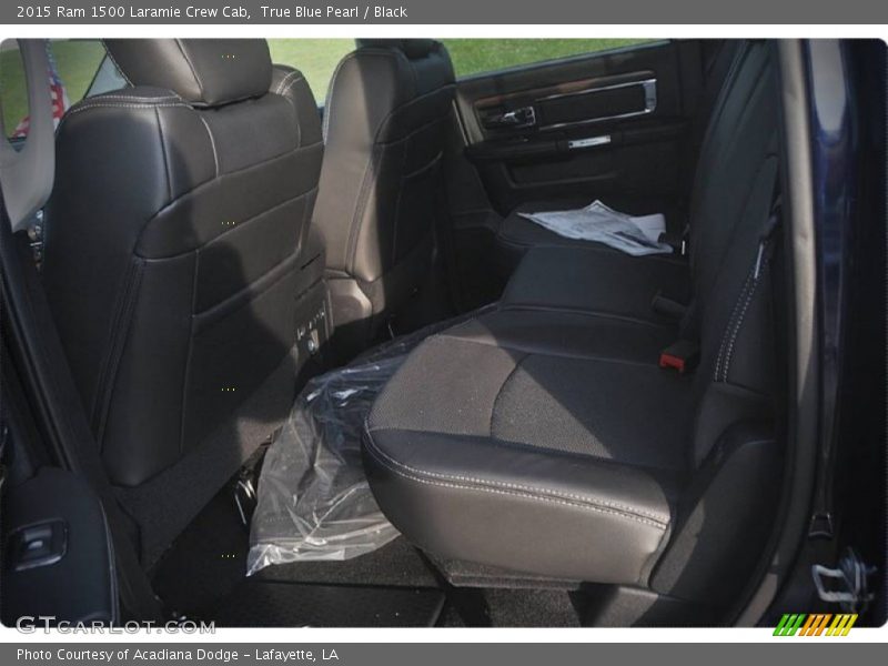 True Blue Pearl / Black 2015 Ram 1500 Laramie Crew Cab