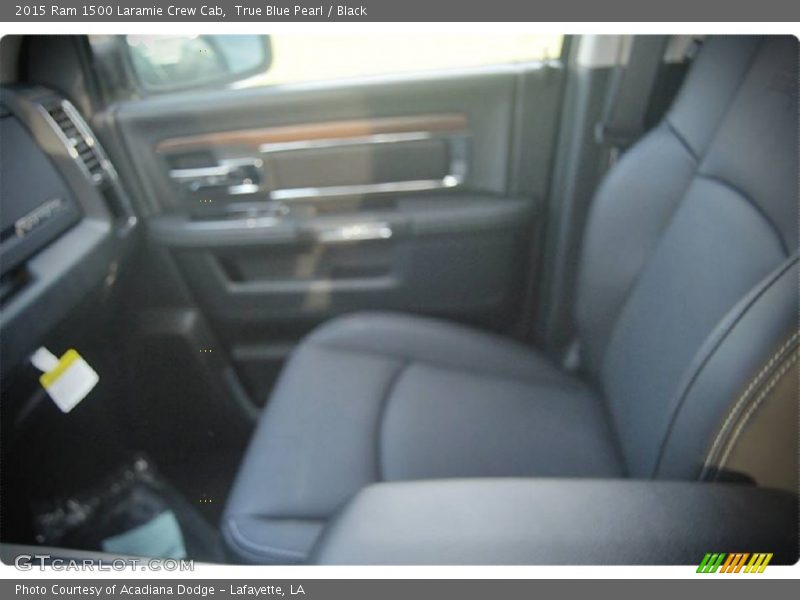 True Blue Pearl / Black 2015 Ram 1500 Laramie Crew Cab