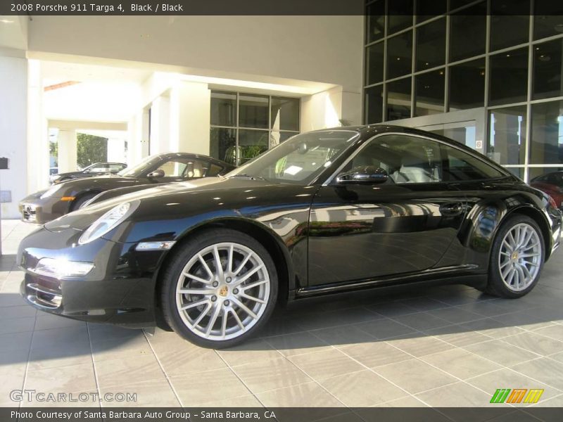 Black / Black 2008 Porsche 911 Targa 4