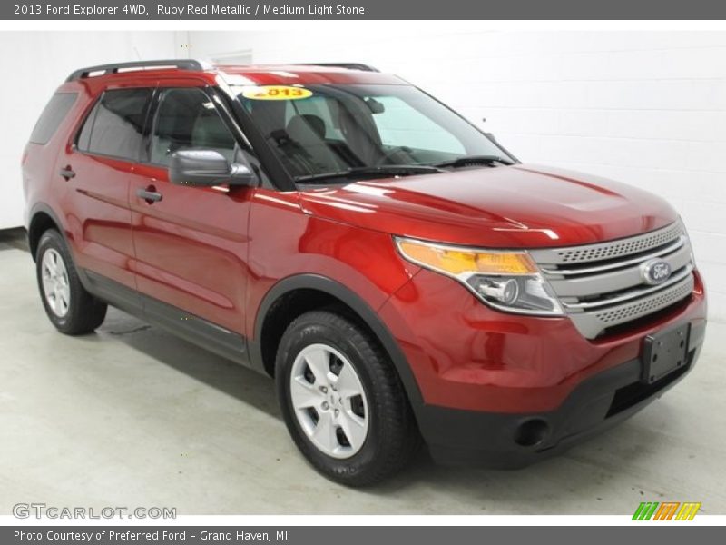 Ruby Red Metallic / Medium Light Stone 2013 Ford Explorer 4WD