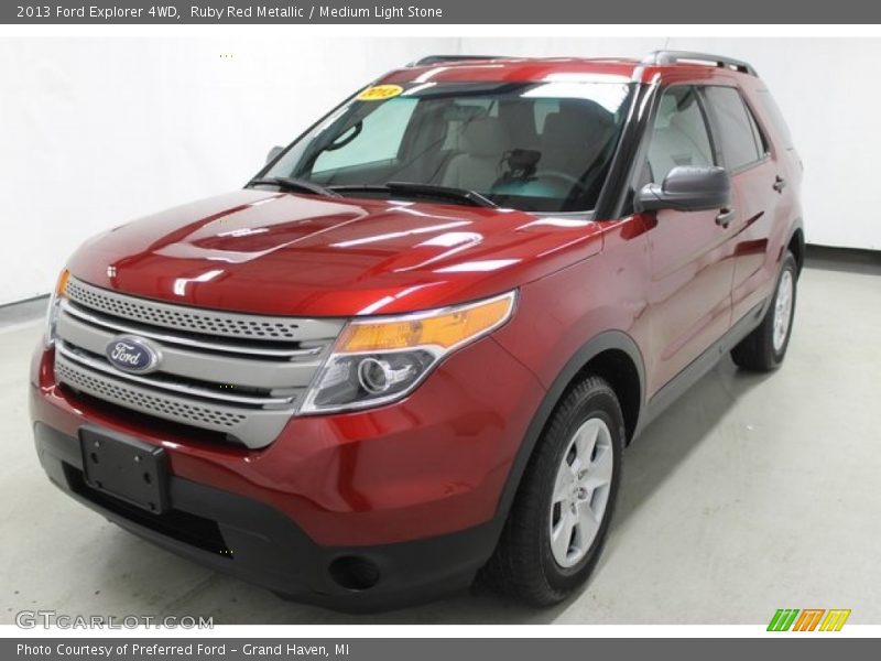 Ruby Red Metallic / Medium Light Stone 2013 Ford Explorer 4WD