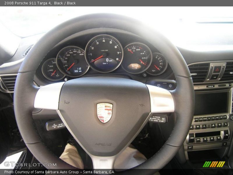 Black / Black 2008 Porsche 911 Targa 4