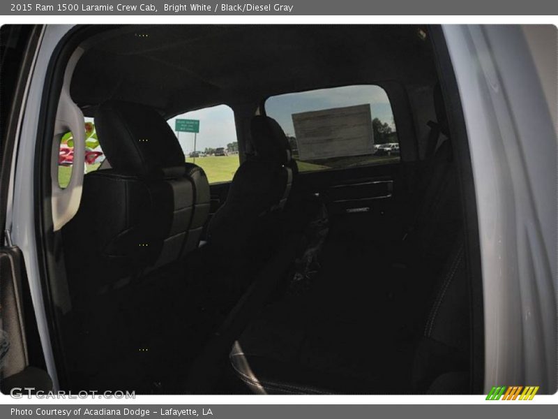 Bright White / Black/Diesel Gray 2015 Ram 1500 Laramie Crew Cab