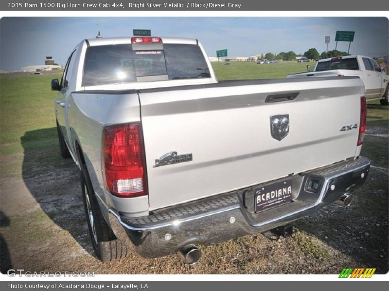 Bright Silver Metallic / Black/Diesel Gray 2015 Ram 1500 Big Horn Crew Cab 4x4