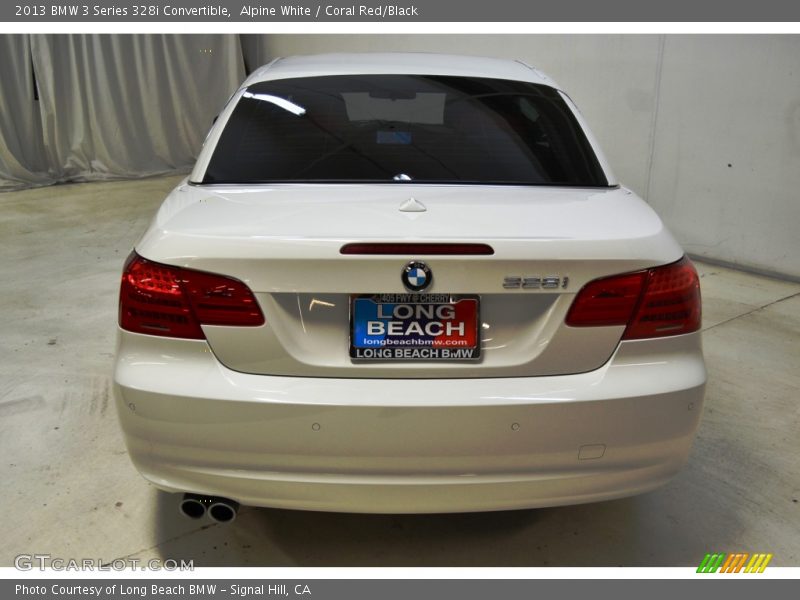 Alpine White / Coral Red/Black 2013 BMW 3 Series 328i Convertible