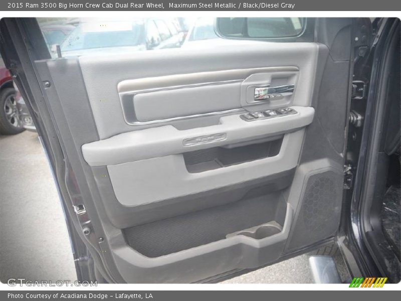 Maximum Steel Metallic / Black/Diesel Gray 2015 Ram 3500 Big Horn Crew Cab Dual Rear Wheel