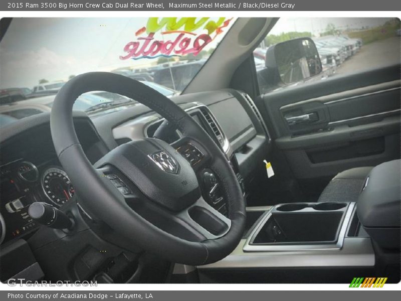 Maximum Steel Metallic / Black/Diesel Gray 2015 Ram 3500 Big Horn Crew Cab Dual Rear Wheel