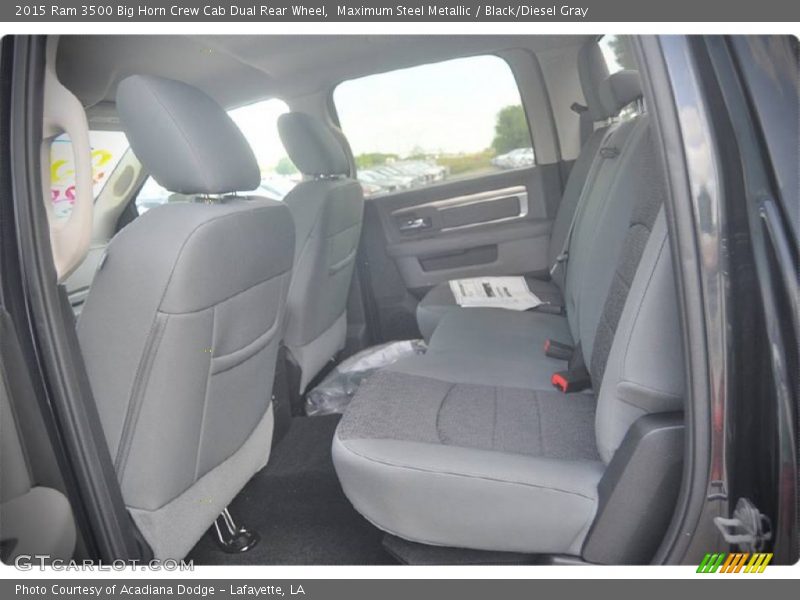 Maximum Steel Metallic / Black/Diesel Gray 2015 Ram 3500 Big Horn Crew Cab Dual Rear Wheel