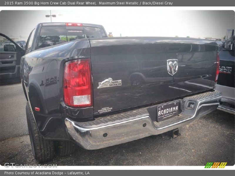 Maximum Steel Metallic / Black/Diesel Gray 2015 Ram 3500 Big Horn Crew Cab Dual Rear Wheel