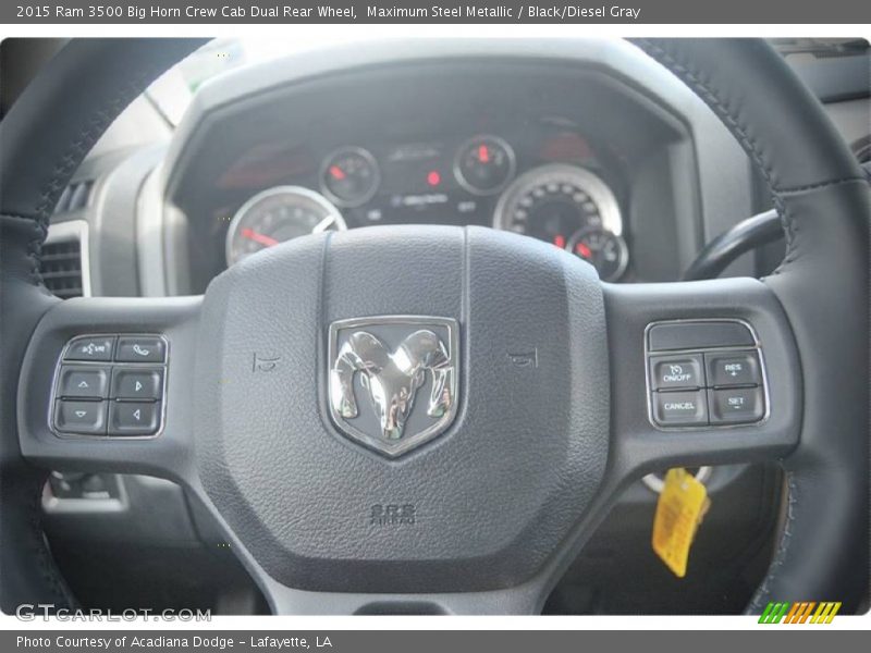 Maximum Steel Metallic / Black/Diesel Gray 2015 Ram 3500 Big Horn Crew Cab Dual Rear Wheel
