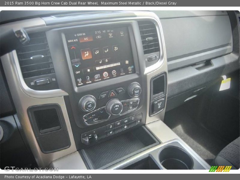 Maximum Steel Metallic / Black/Diesel Gray 2015 Ram 3500 Big Horn Crew Cab Dual Rear Wheel