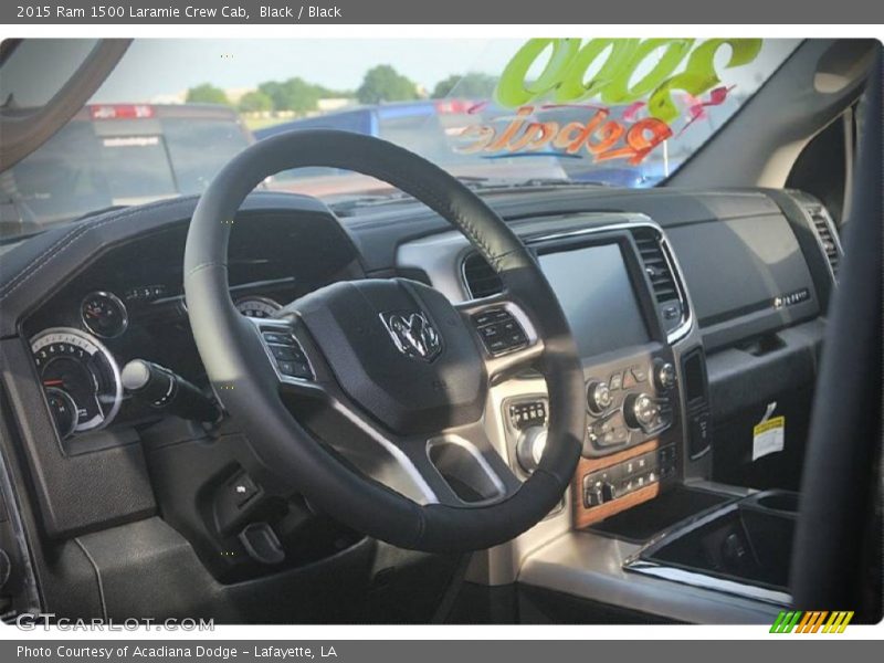 Black / Black 2015 Ram 1500 Laramie Crew Cab