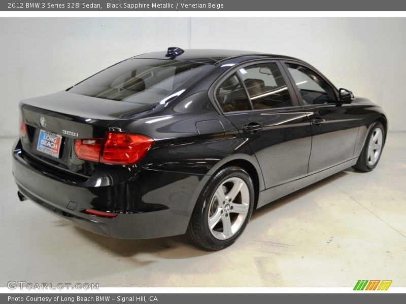 Black Sapphire Metallic / Venetian Beige 2012 BMW 3 Series 328i Sedan