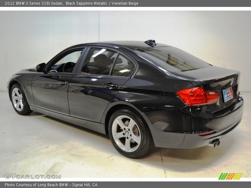 Black Sapphire Metallic / Venetian Beige 2012 BMW 3 Series 328i Sedan