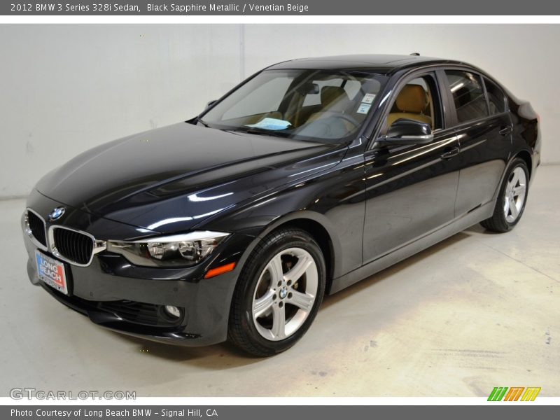 Black Sapphire Metallic / Venetian Beige 2012 BMW 3 Series 328i Sedan