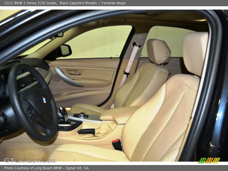 Black Sapphire Metallic / Venetian Beige 2012 BMW 3 Series 328i Sedan