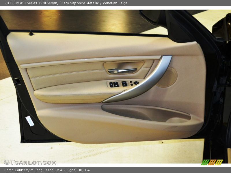 Black Sapphire Metallic / Venetian Beige 2012 BMW 3 Series 328i Sedan