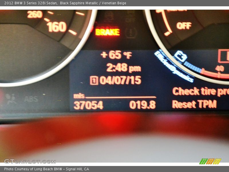 Black Sapphire Metallic / Venetian Beige 2012 BMW 3 Series 328i Sedan