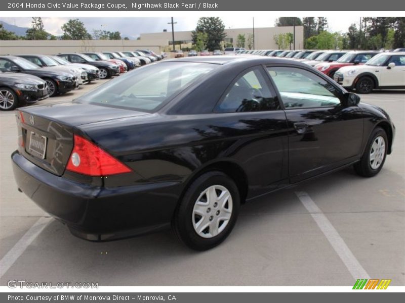 Nighthawk Black Pearl / Black 2004 Honda Civic Value Package Coupe